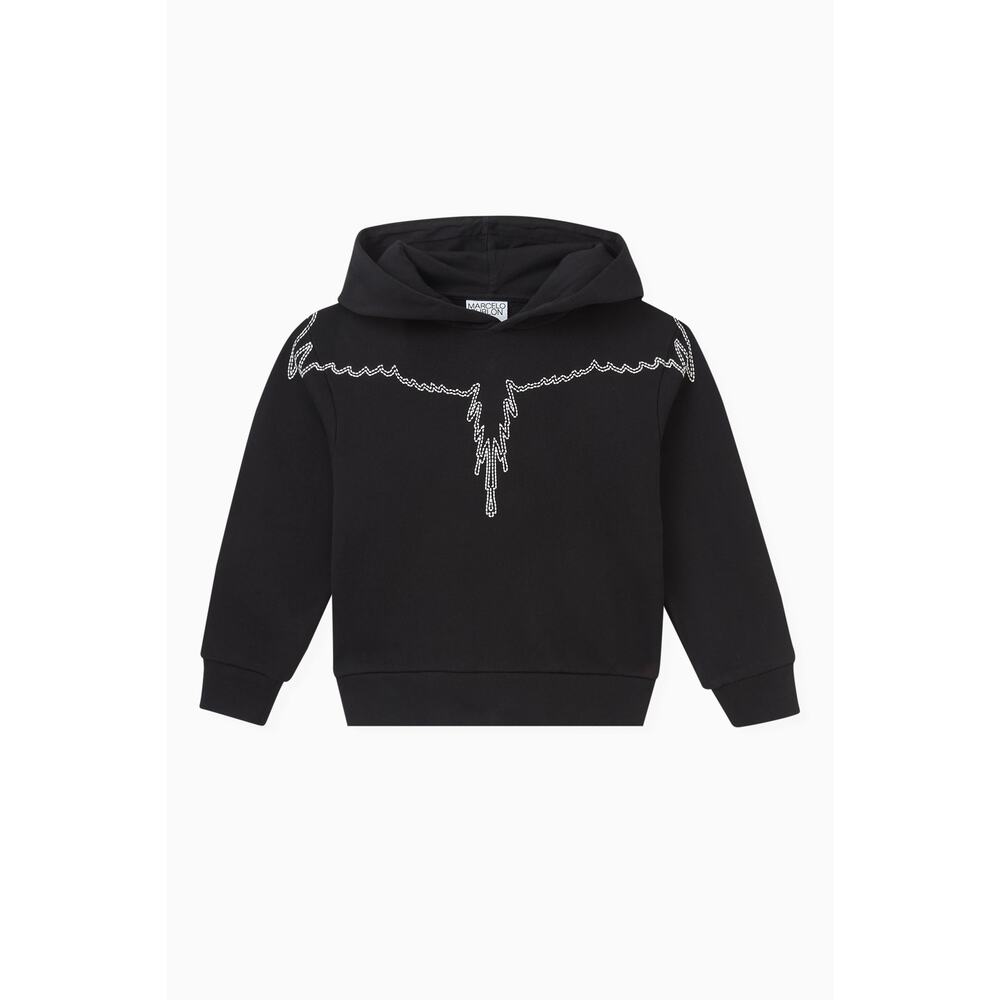 Marcelo Burlon County of Milan Stiched Wings Hoodie [Youth SIze 14/XL]